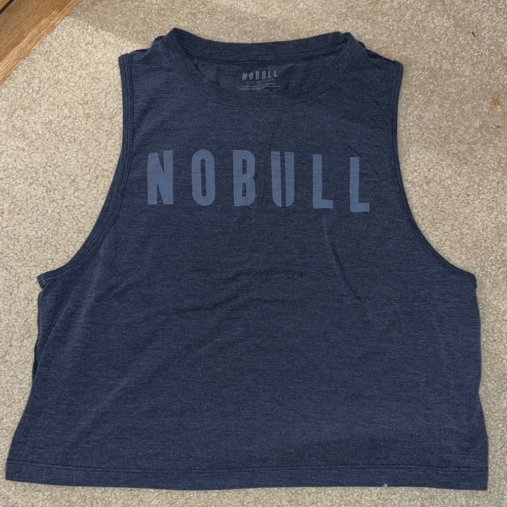 NOBULL NAVY BLUE CROPPED TANK